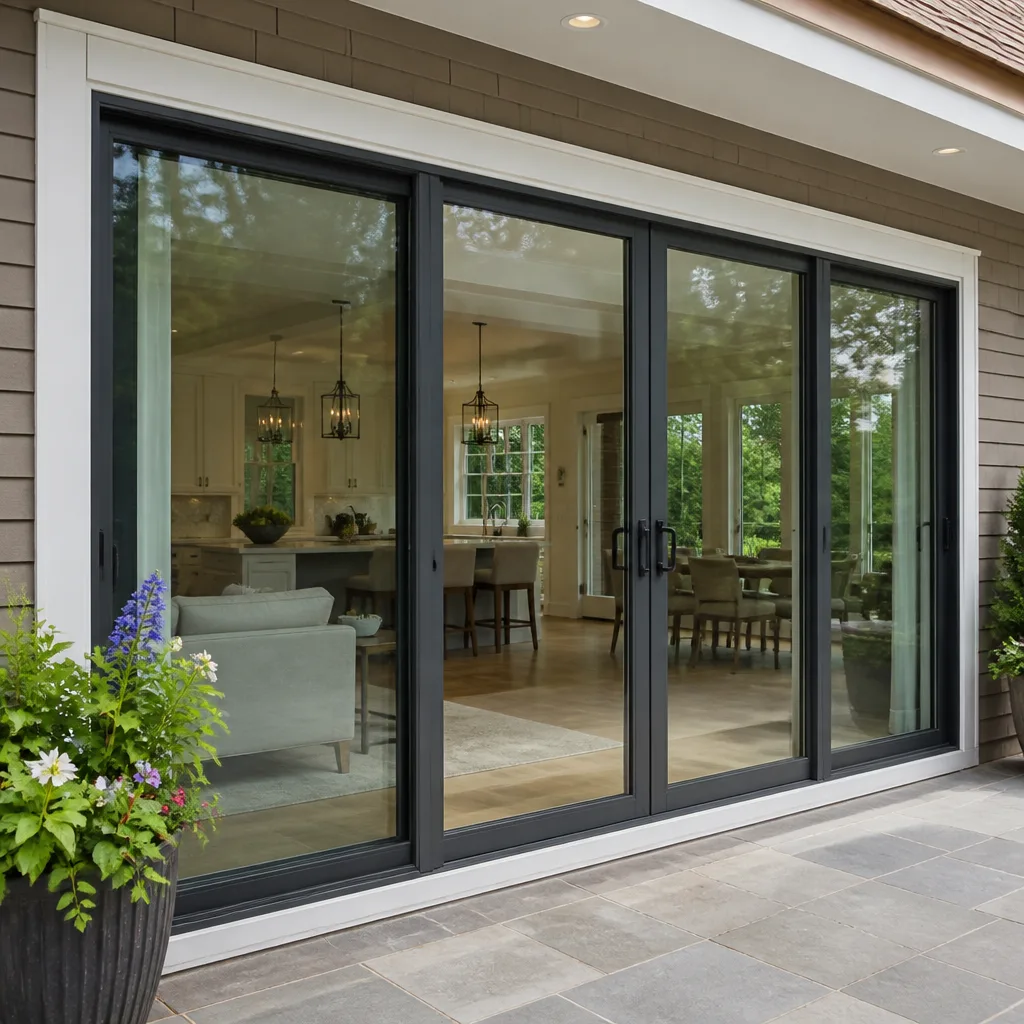Sliding glass doors